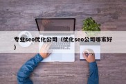 专业seo优化公司（优化seo公司哪家好）